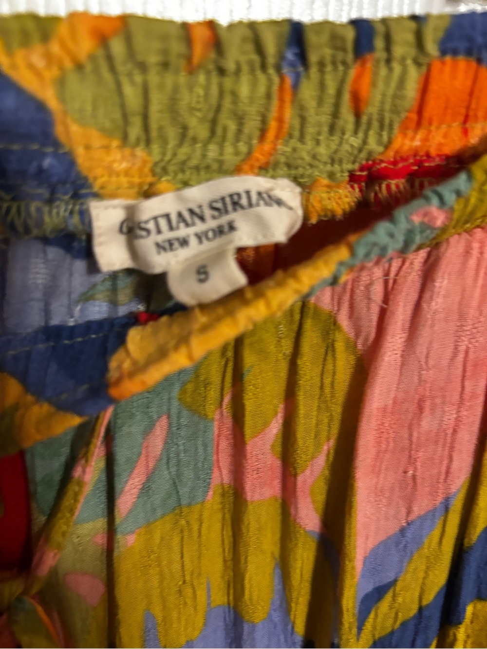 Christian Siriano Orange Multi Tropical Print Halter & Pants - Picture 4 of 9